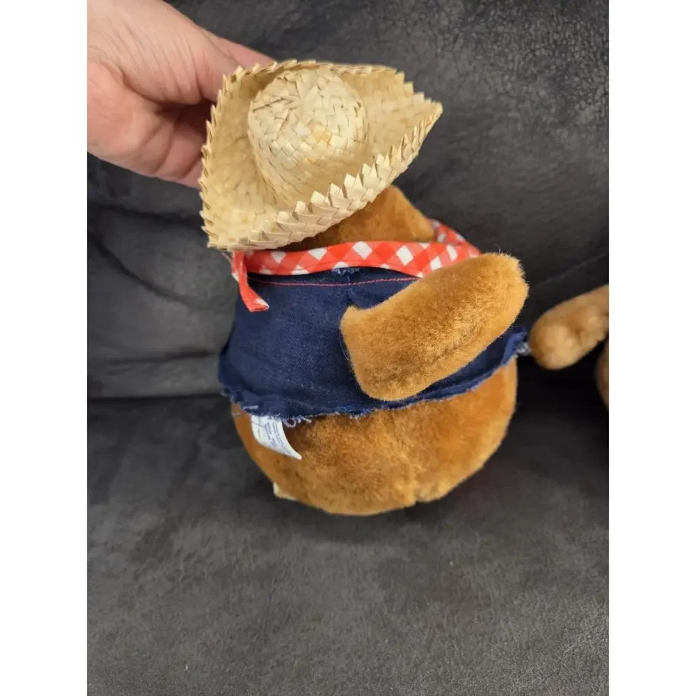1984 Nestle Morsel Family Plush Set - Milky Country Cousin & Uncle Scotchy Tags